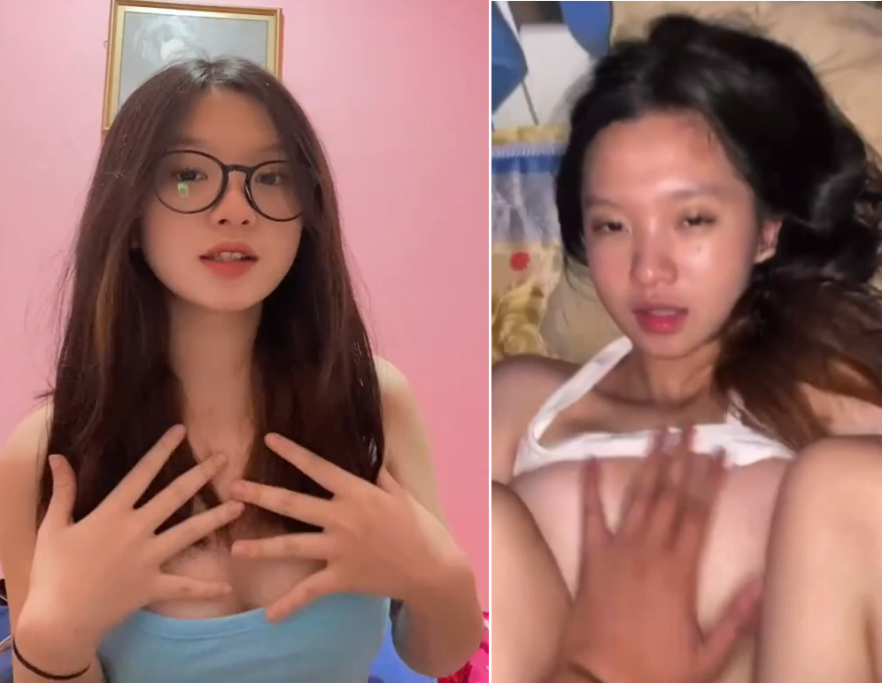 Bắt ny dạng háng ngậm que dâm thấm đẫm